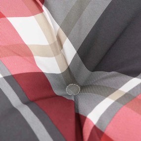 Almofadão p/ sofá de paletes 70x40x12 cm tecido xadrez vermelho