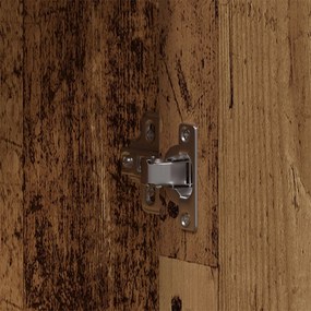 Conjunto de Móveis para Casa de Banho de 4 Peças Madeira Envelhecida