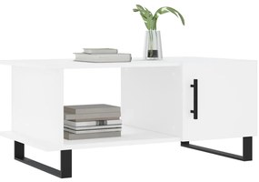 Mesa de centro 90x50x40 cm madeira processada branco
