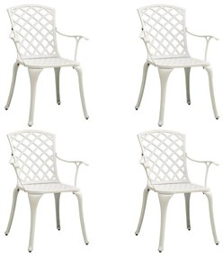 5 pcs conjunto de bistrô alumínio fundido branco
