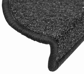 Tapetes de escada 20 pcs 56x17x3 cm antracite