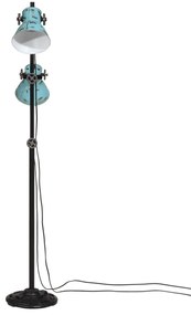 Candeeiro de pé 25 W 25x25x90/140 cm E27 azul desgastado