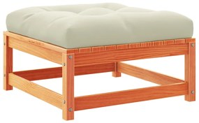7pcs conj. sofás jardim c/ almofadões pinho maciço castanho mel