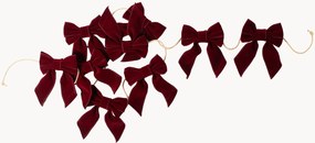 Grinalda de Natal em veludo Bows