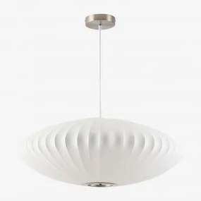 Luminária De Teto Em Seda Artificial E Ferro Worel A - Sklum