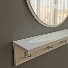 Hall Stand V100 – Branco – Largura: 80 cm Altura: 15 cm Profundidade: