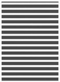 vidaXL Cortina de zebra 155x230 cm largura do tecido 150,9cm poliéster