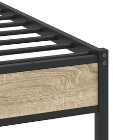 Estrutura cama s/ colchão derivados de madeira carvalho sonoma