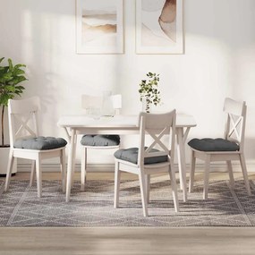 vidaXL Almofadas de Assento 4 pcs Cinza Escuro 40 x 40 cm