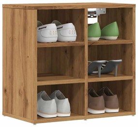 vidaXL Sapateiras 2 pcs carvalho artesanal 52x30x50 cm