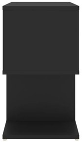 Mesas de cabeceira 2 pcs 50x30x51,5 cm derivados madeira preto