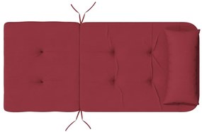 Almofadões cadeira adirondack 2pcs tecido oxford vermelho tinto