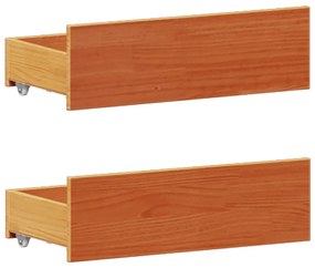 Cama com estante sem colchão 135x190 cm pinho maciço