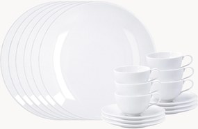 Conjunto de loiça de porcelana artesanal Urbino, 6 pessoas, conjunto de 18