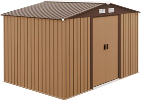 Outsunny Abrigo de Jardim 4,83 m² Móvel de Jardinagem para Armazenamento de Ferramentas com Cabana de Jardim com Janelas | Aosom Portugal
