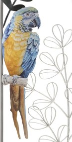 PAINEL DE PAREDE DE FERRO PAPAGAIO 28,6X2,5X74,3 CM MULTICOLORIDO