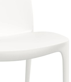 Cadeiras de jardim 2 pcs polipropileno 50x46x80 cm cor creme