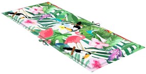 Almofadões para cadeiras altas de jardim 2pcs tecido multicolor
