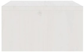 Suporte para monitor 100x27x15 cm pinho maciço branco