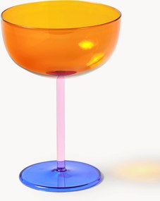 Taças de champanhe artesanais em vidro borosilicato Karisa, conjunto de 4