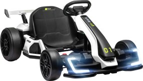 HOMCOM 24 V Go-Kart Elétrico para Crianças Até 12 km/h Gokart com Função Drift, 2 Motores Assento Ajustável Partida Suave | Aosom Portugal