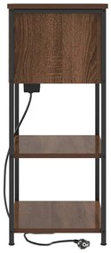 Armário de Cabeceira Carvalho castanho 55 x 31 x 76 cm