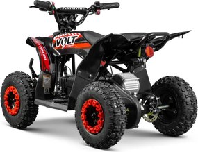 Mini moto 4 elétrica infantil - VOLT 1000 W 36 V, com 3 velocidades reguláveis, c/ marcha atrás Vermelha