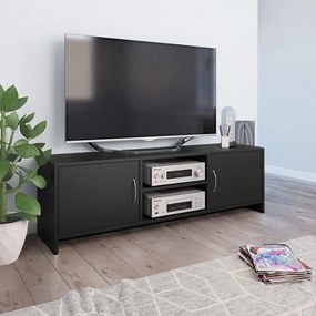 vidaXL Móvel de TV 120x30x37,5 cm contraplacado preto