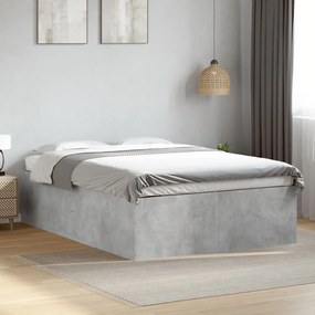 Estrutura de cama 120x190 cm derivados de madeira cinza cimento