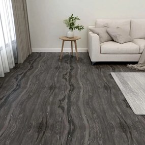 324665 vidaXL Tábuas de soalho autoadesivas 55 pcs 5,11 m² PVC cinza-escuro