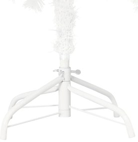 Árvore Natal artificial pré-iluminada c/ bolas 180 cm branco