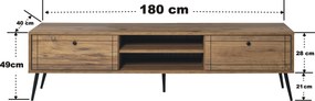 Móvel para TV Brooklyn – Pinho Atlântico – 180 cm x 50 cm x 40 cm