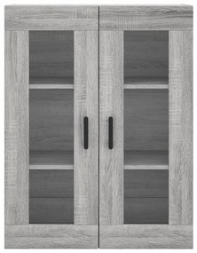 Armário alto 69,5x34x180 cm derivados de madeira sonoma cinza
