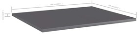 Prateleiras para estante 8 pcs derivados de madeira cinza