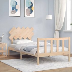 vidaXL Cama sem colchão 100x200 cm madeira de pinho maciça