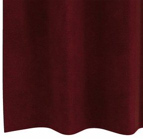 Cortinas Blackout com Ilhós 2 pcs Bordô Veludo