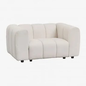 Pack De 2 Poltronas Em Tecido Bouclé Eliot Bouclé Bege Creme - Sklum