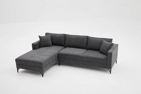 Sofá de Canto Berlin – Antracite – 258x83x181 cm