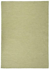 Tapete de tecido plano para exterior 160x230 cm verde