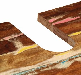 Móvel de lavatório 62x33x58 cm madeira recuperada e derivados