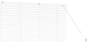 Persiana de Janela com cortinas Outros Manual Branco 80 x 130 cm Alumí