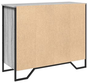 Aparador 91x35,5x74,5 cm derivados de madeira cinzento sonoma