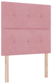 Cabeceira vidaXL Botonê Rosa 90 cm Veludo