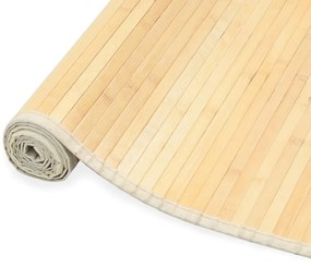 Tapete de bambu 100x160 cm natural