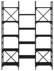 Estante 127,5x28,5x172,5 cm derivados de madeira preto