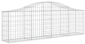 Cestos gabião arqueados 15pcs 200x30x60/80 cm ferro galvanizado