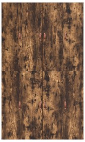 Cama com Armazenamento vidaXL em Carvalho Fumado 120x190 cm