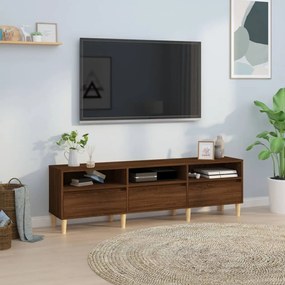 831916 vidaXL Móvel TV 150x30x44,5 cm derivados de madeira carvalho castanho