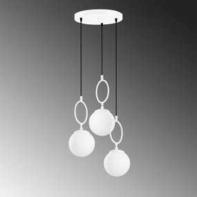Candeeiro de Teto Ring – Branco – 45 cm Largura