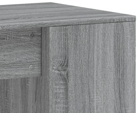 Secretária 102x50x75 cm derivados de madeira cinzento sonoma
